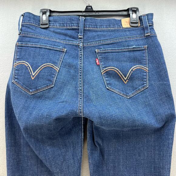 Levi's 529 Jeans Women's 12M Blue Dark Wash Curvy Bootcut Normcore Mom Jeans - Picture 3 of 15